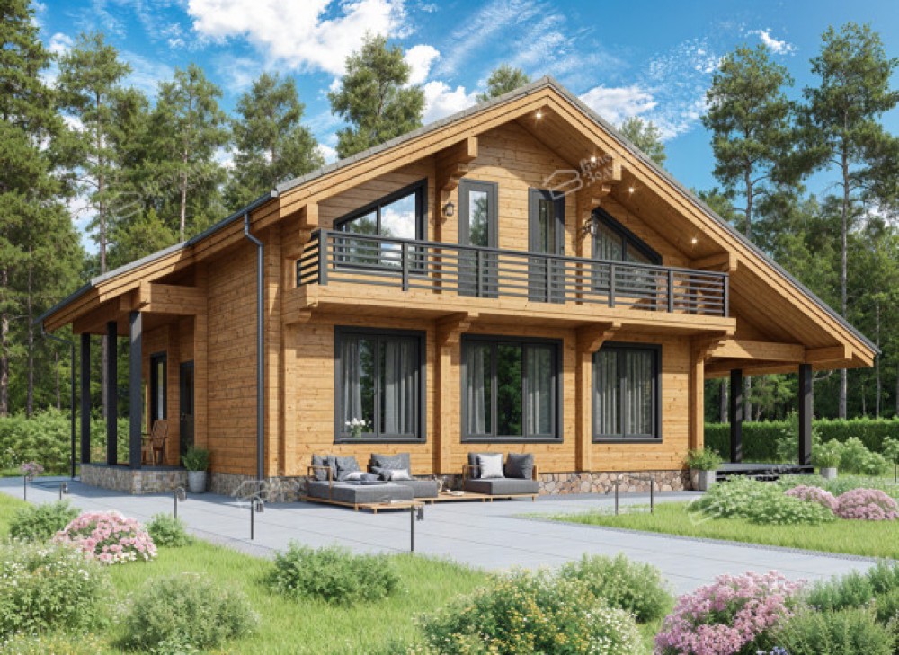 Дом из клееного бруса VZ-370